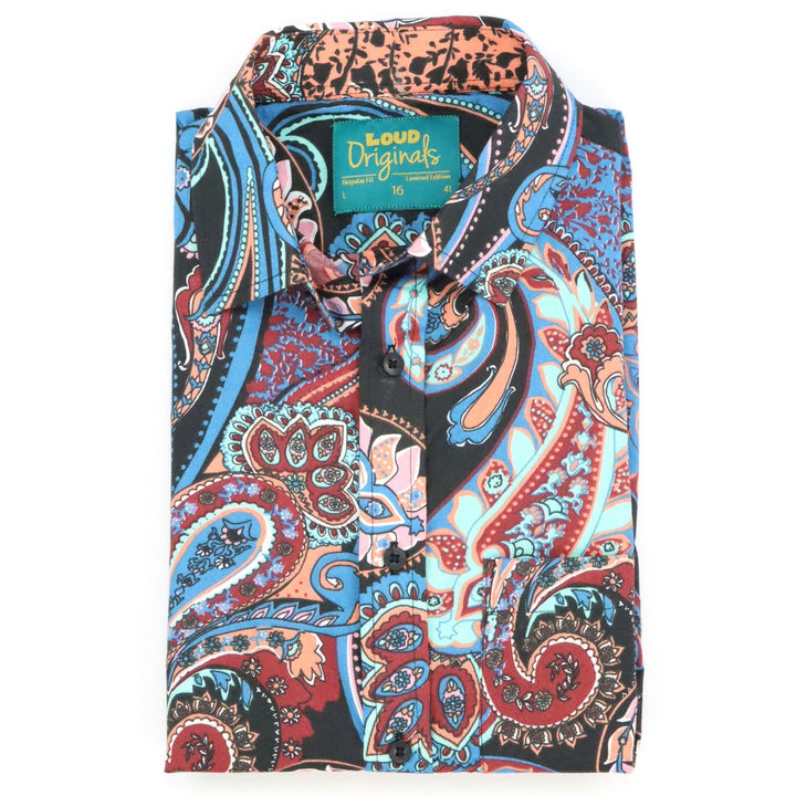 Regular Fit Short Sleeve Shirt - Dark Tapestry