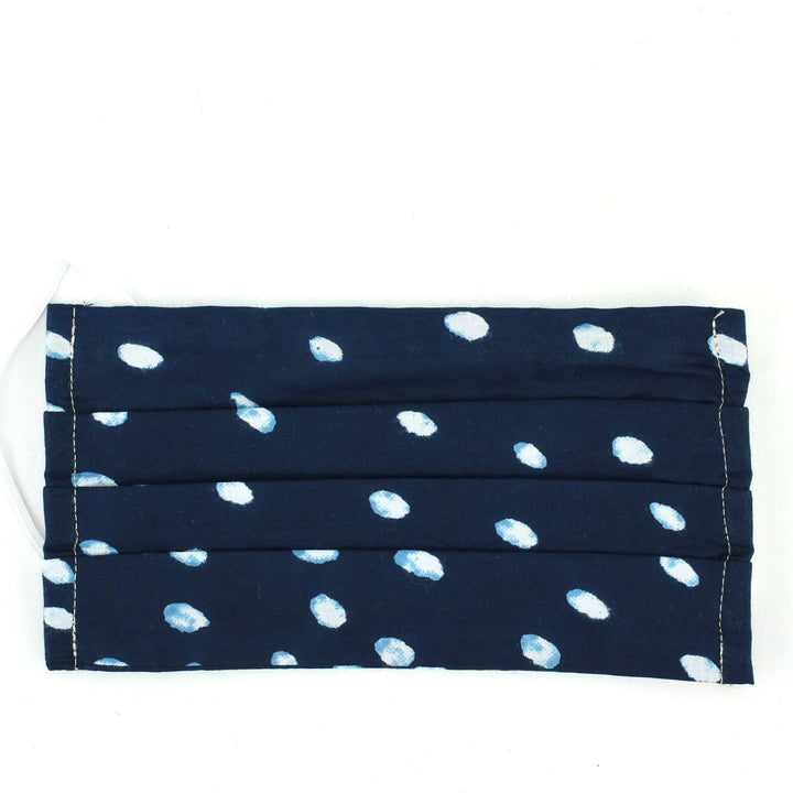 100% Cotton Handmade Pleated Face-Mask