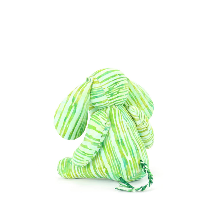 Batik Cotton Friendship Elephant - Green Stripe