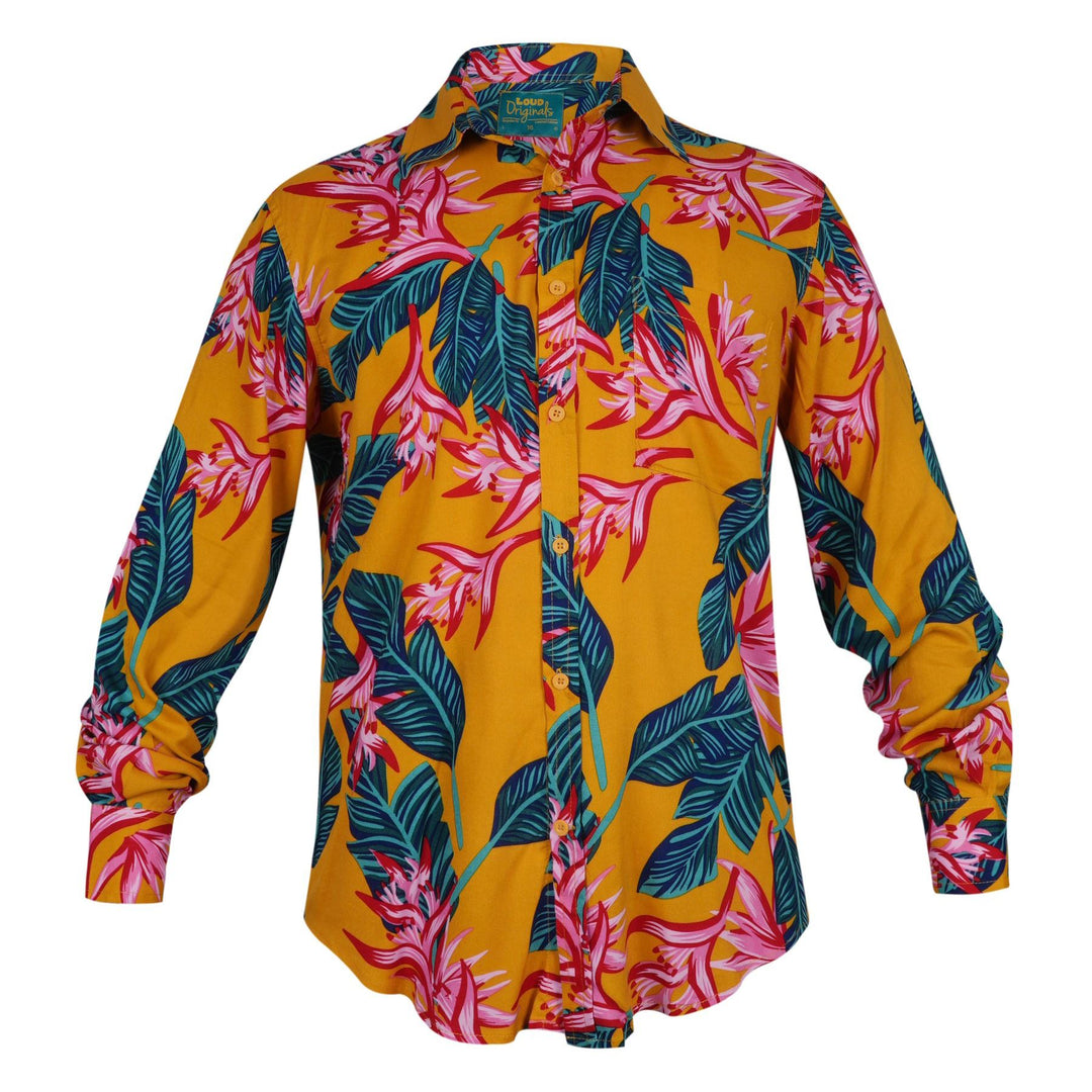 Regular Fit Long Sleeve Shirt - Tropical Paradise