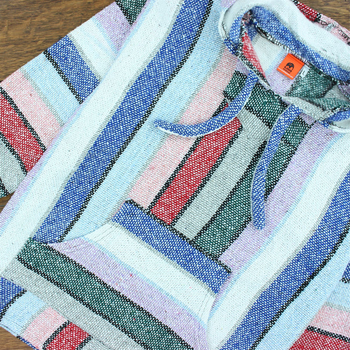 Recycled Mexican Baja Jerga Hoody - Pastel