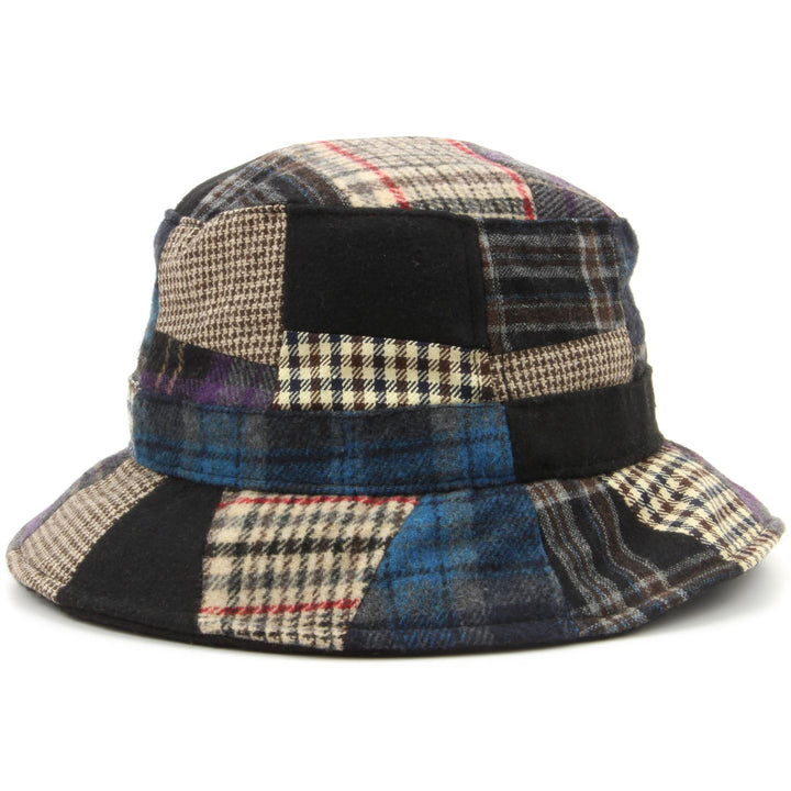 Patchwork Tweed bucket hat - Blue