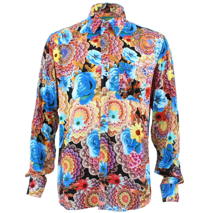 Tailored Fit Long Sleeve Shirt - Psychedelic Floral