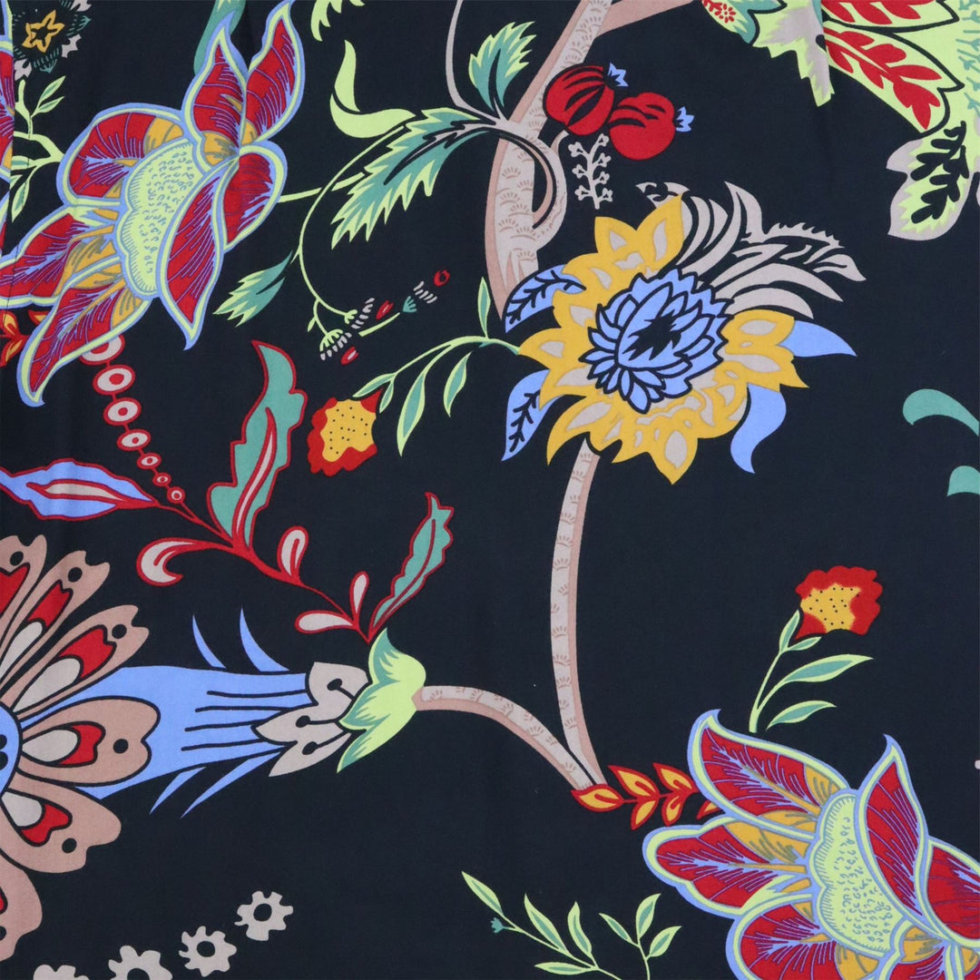 Regular Fit Short Sleeve Shirt - Black Garden