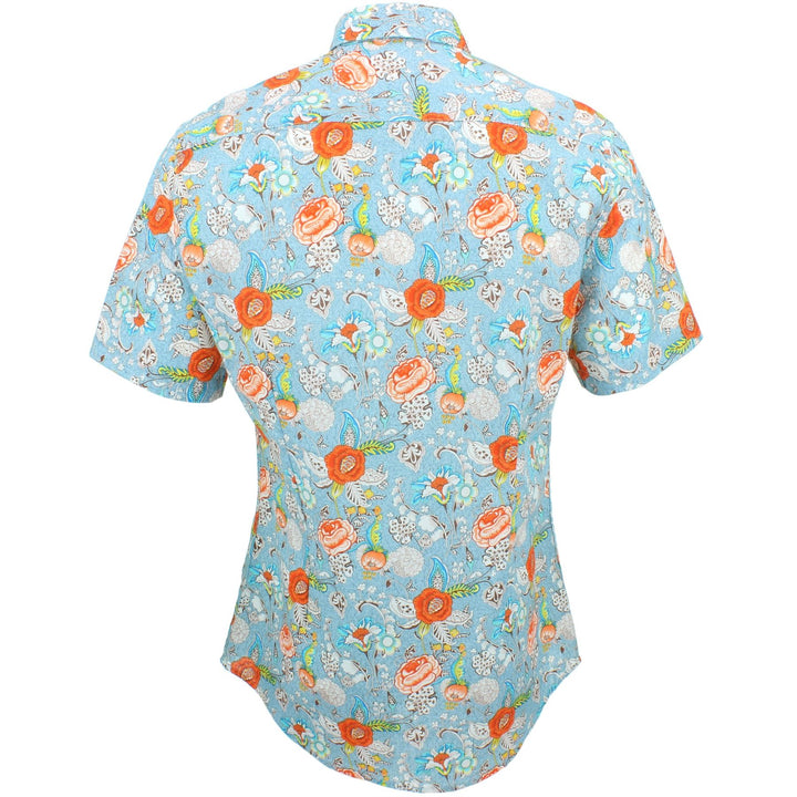 Slim Fit Short Sleeve Shirt - Jacobean Floral