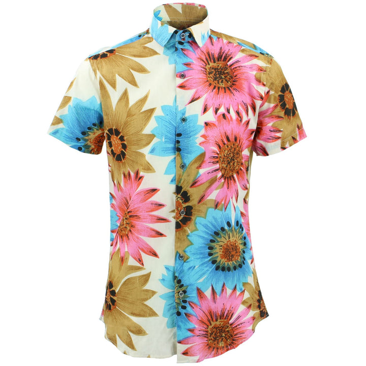 Tailored Fit Short Sleeve Shirt - Big Summer Floral