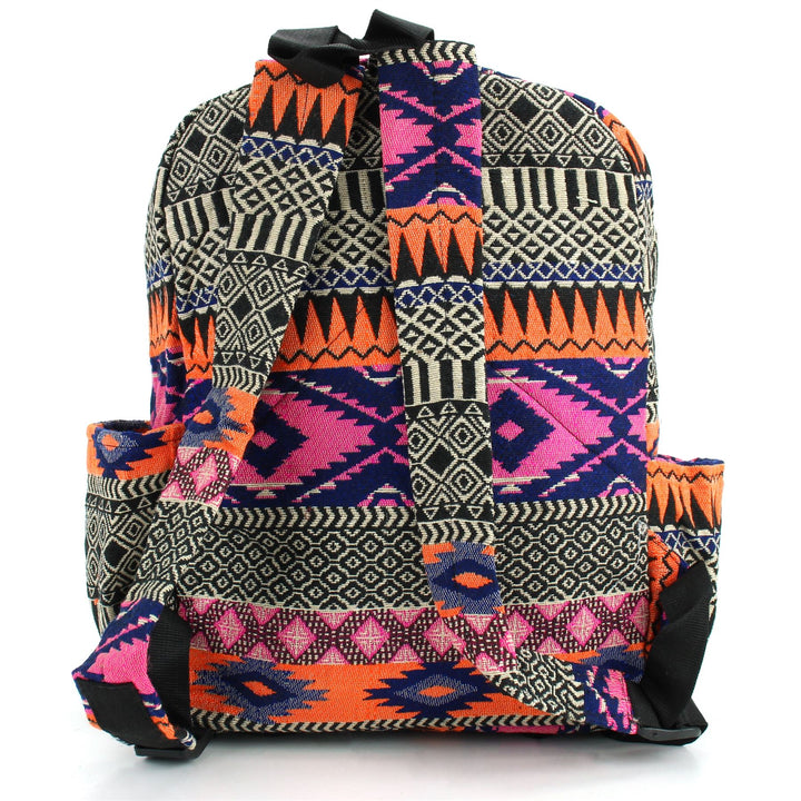 Himalayan Hemp Backpack - Bright Aztec