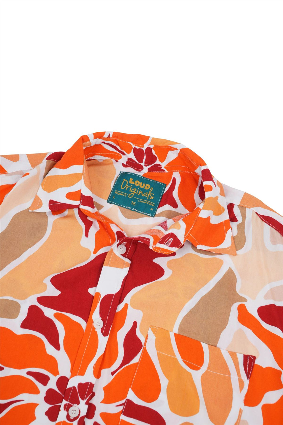 Regular Fit Short Sleeve Shirt - Salmon Reef