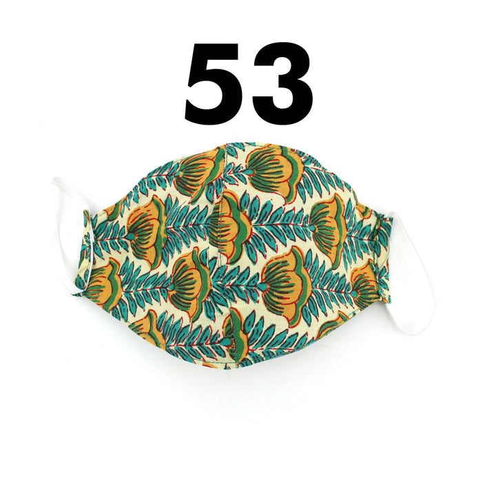 100% Cotton Handmade Pleated Face-Mask