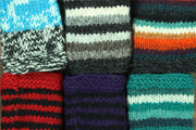 Hand Knitted Wool Arm Warmer - Stripe Anu