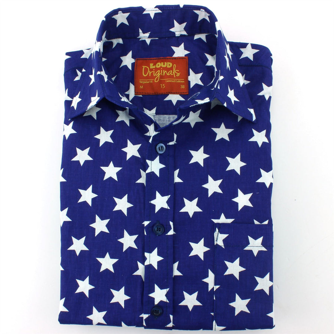 Slim Fit Short Sleeve Shirt - Stars