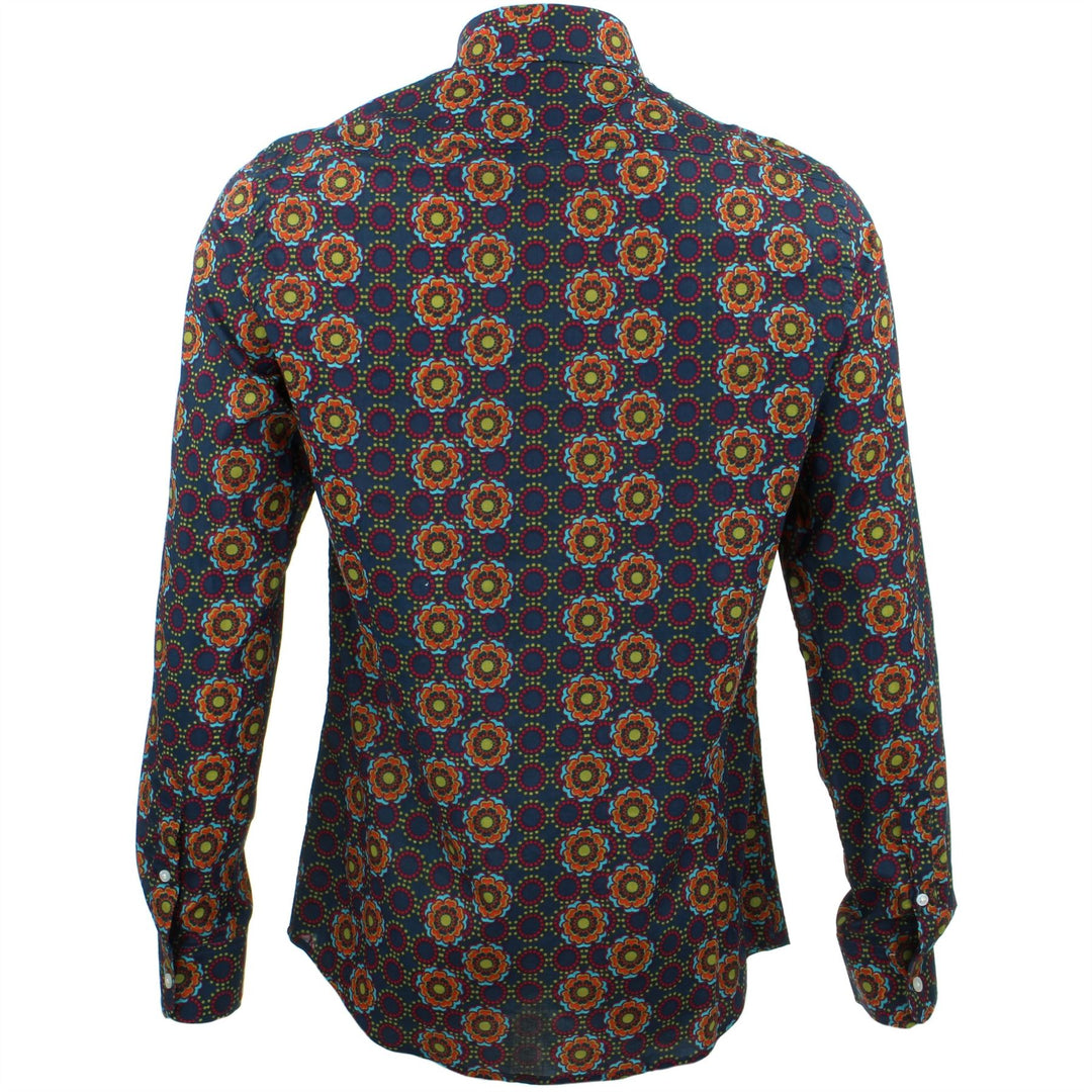 Tailored Fit Long Sleeve Shirt - Poppy Dots