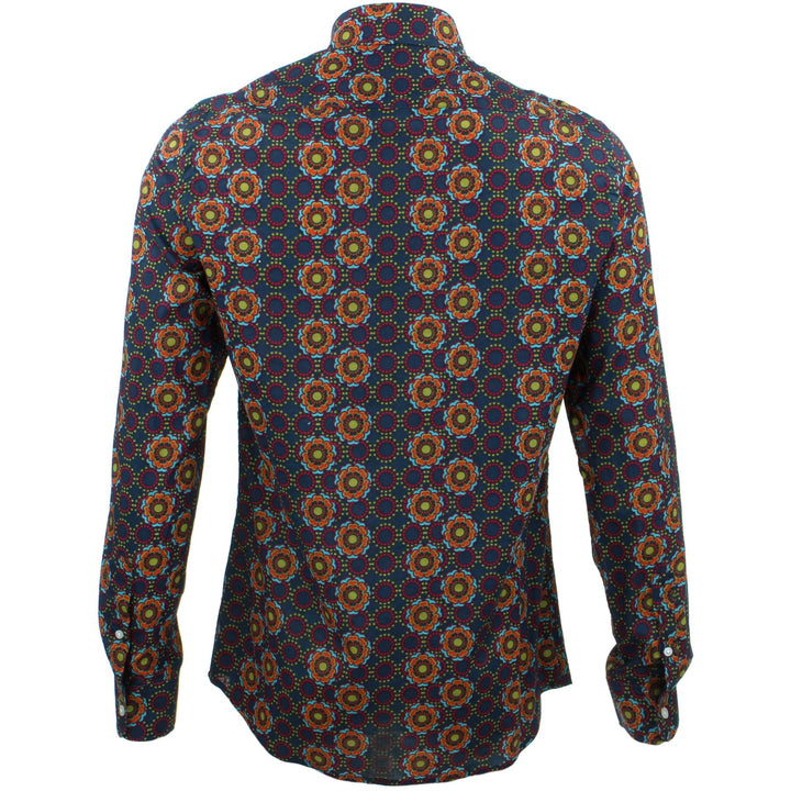 Tailored Fit Long Sleeve Shirt - Poppy Dots