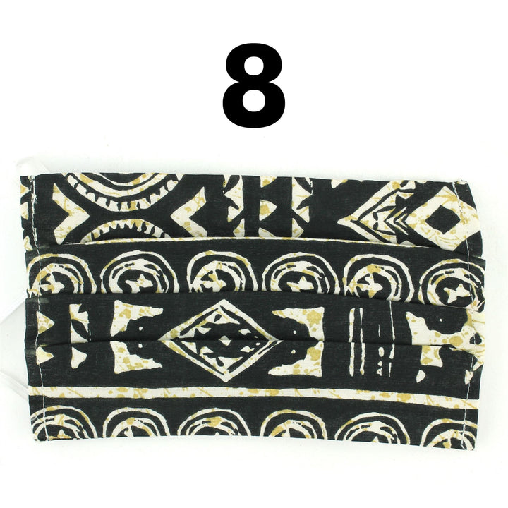 100% Cotton Handmade Pleated Face-Mask