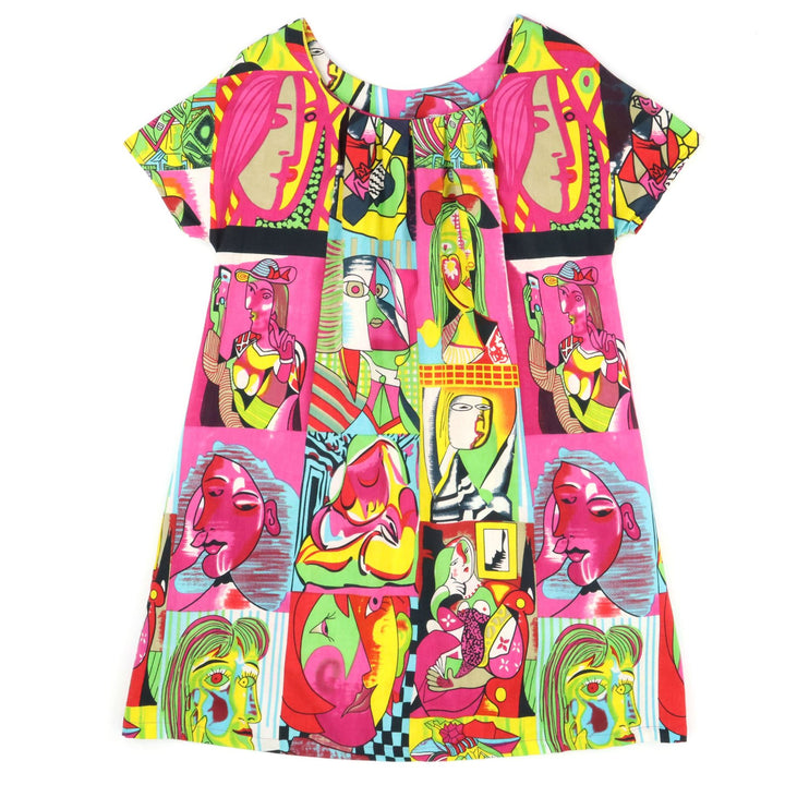 Floaty Pocket Pleat Dress - Cubism Blue