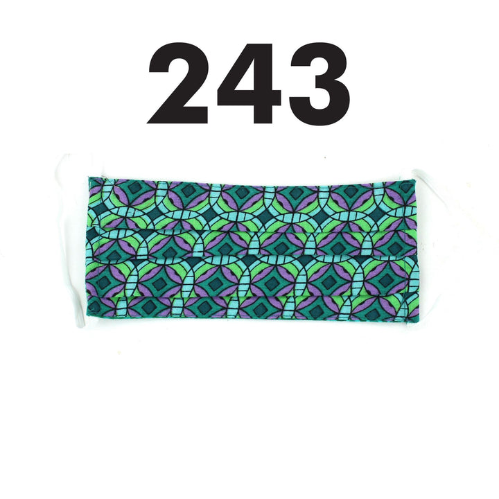 100% Cotton Handmade Pleated Face-Mask