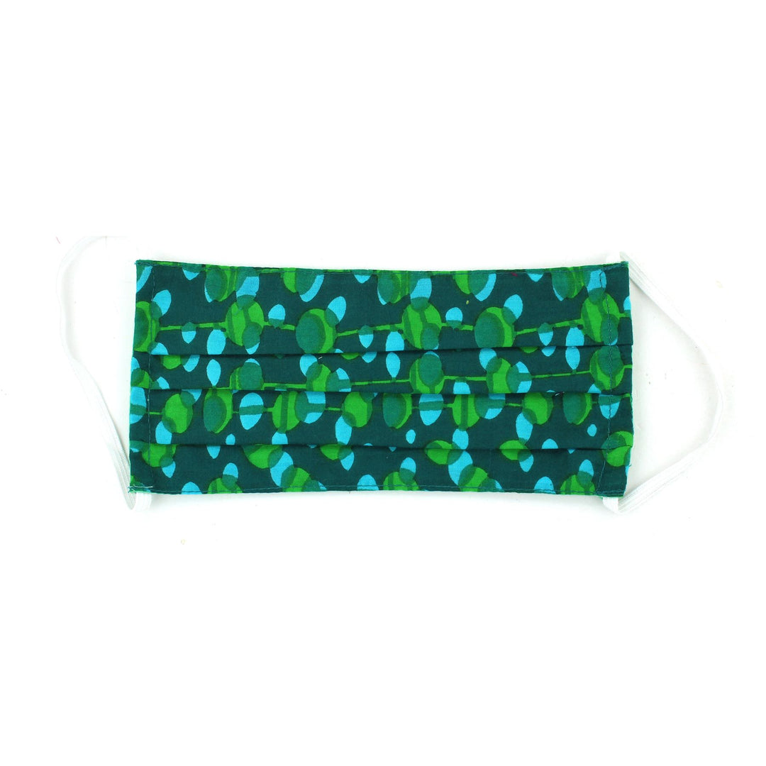 100% Cotton Handmade Pleated Face-Mask