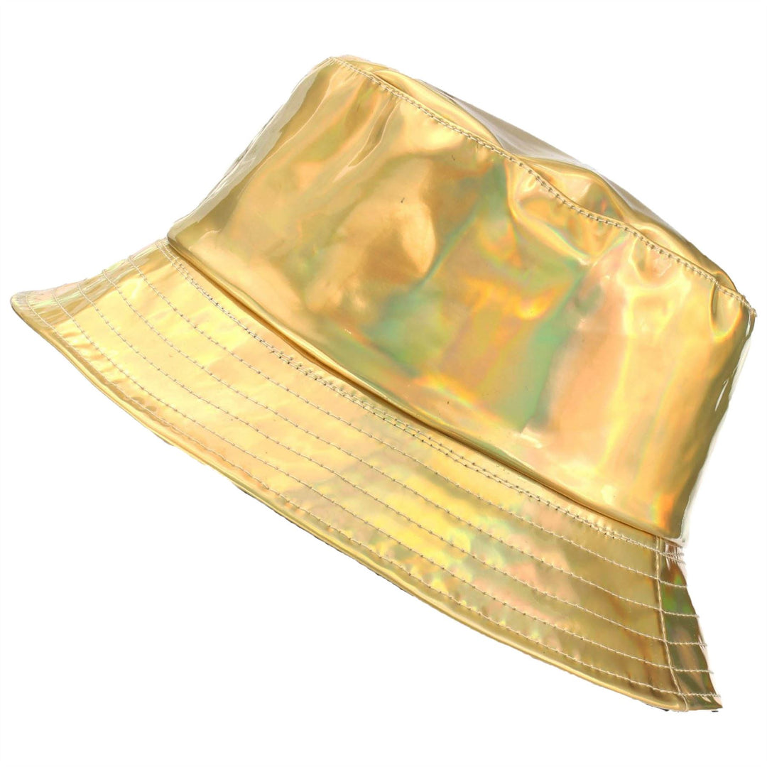 Holographic Bucket Hat - Shiny Gold