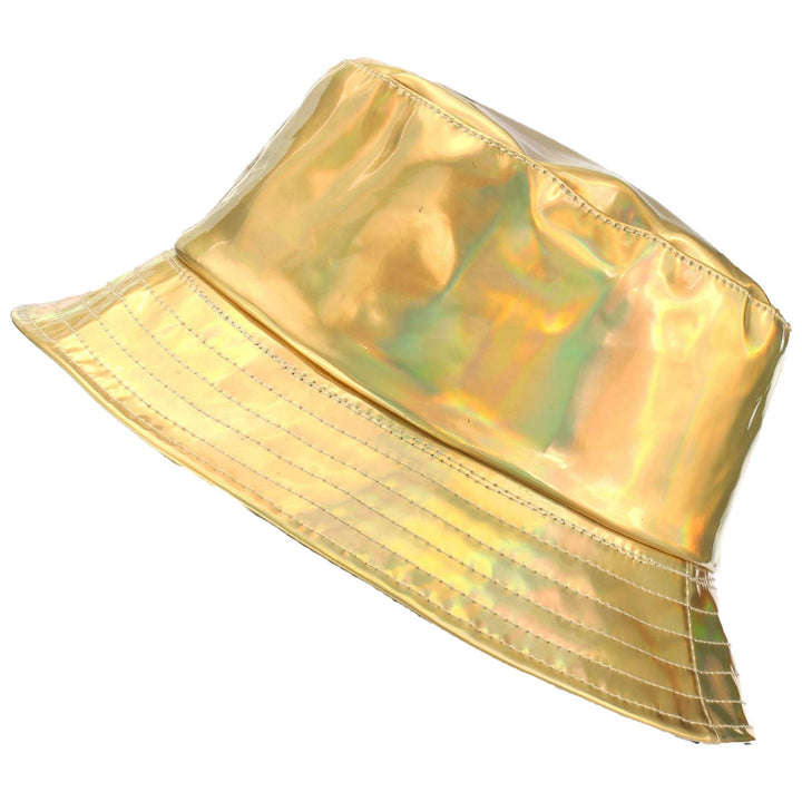 Holographic Bucket Hat - Shiny Gold