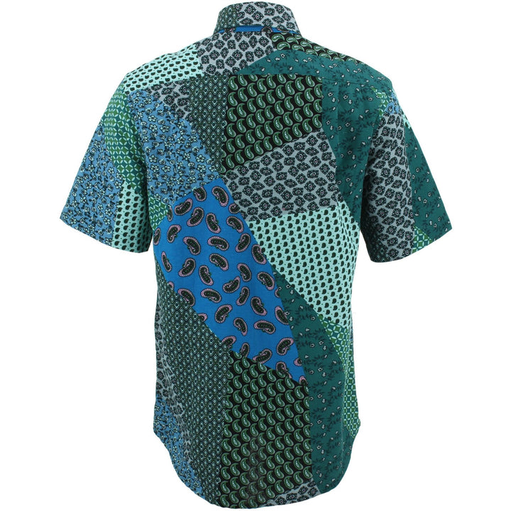 Regular Fit Short Sleeve Shirt - Mixed Paisley