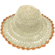 Hemp & Cotton Sun Hat - Orange Edge