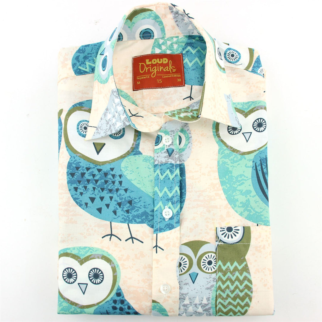 Regular Fit Short Sleeve Shirt - Owls