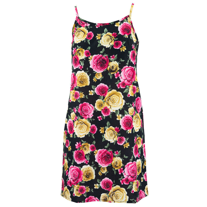 Strappy Dress - Midnight Bloom