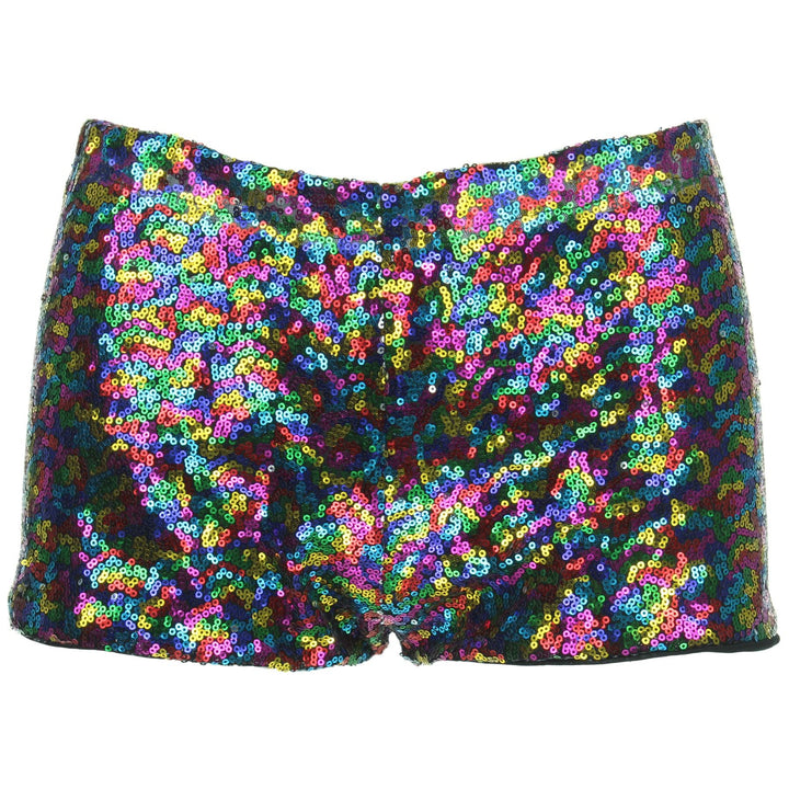 Sequin Hot Pants - Rainbow