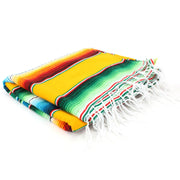 Handwoven Mexican Serape Large 200cm x 147cm - Yellow