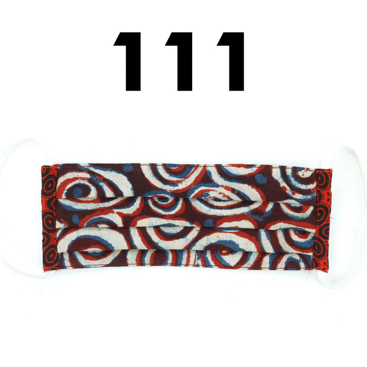 100% Cotton Handmade Pleated Face-Mask