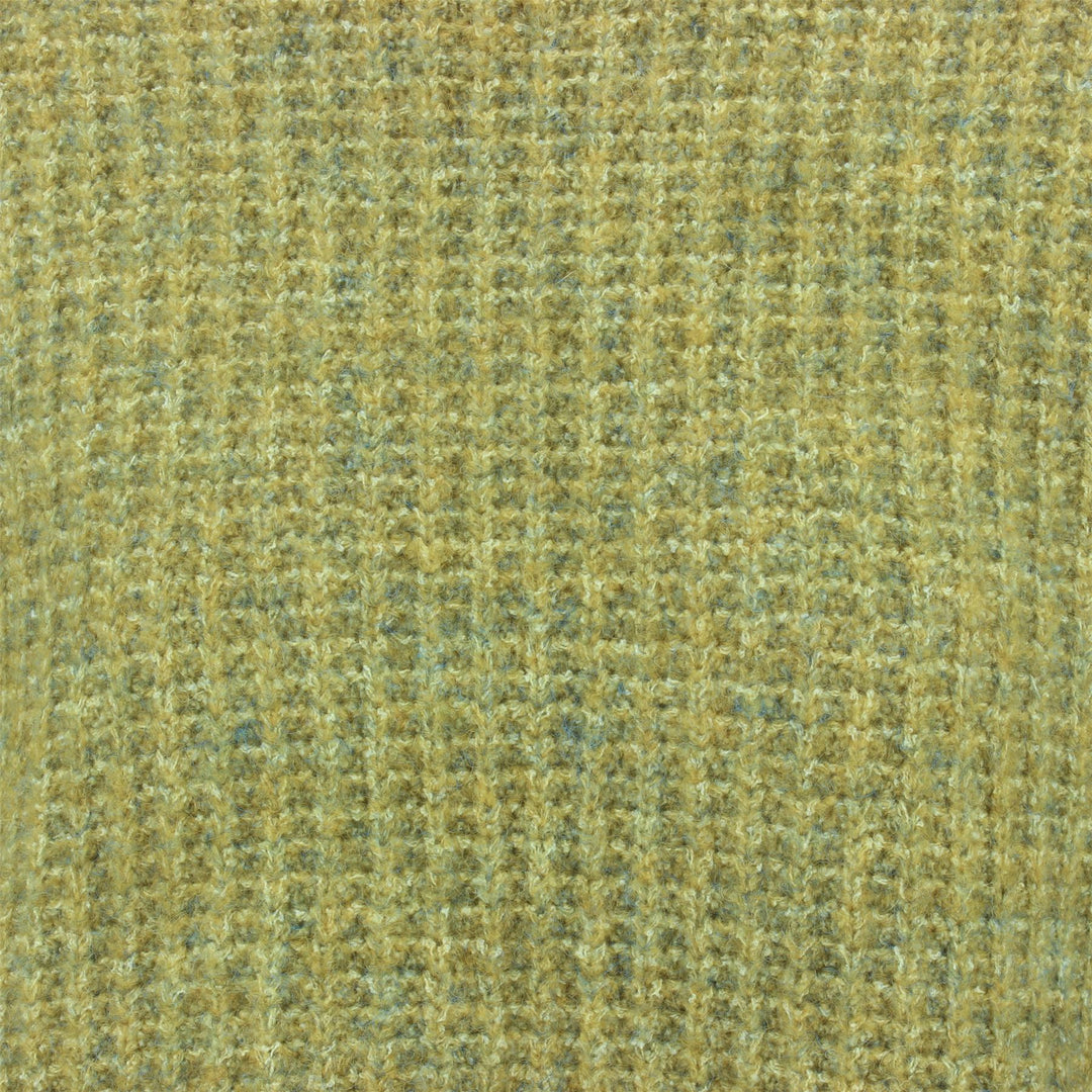 Roll Neck Textured Knit Jumper - Mustard