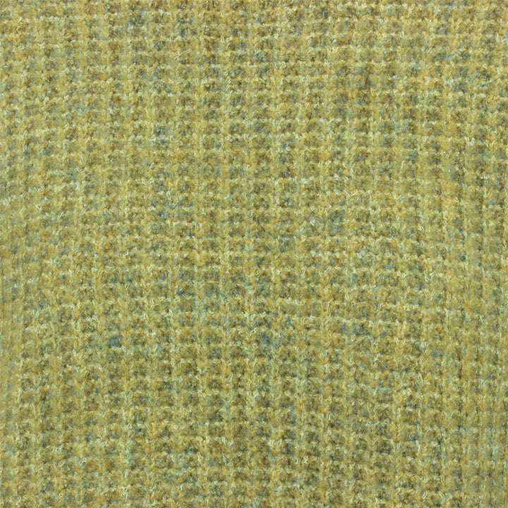 Roll Neck Textured Knit Jumper - Mustard