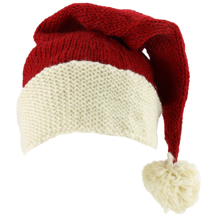Wool Knit Santa Hat