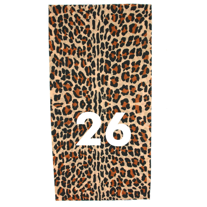 Printed Snood Face Mask - Leopard Print