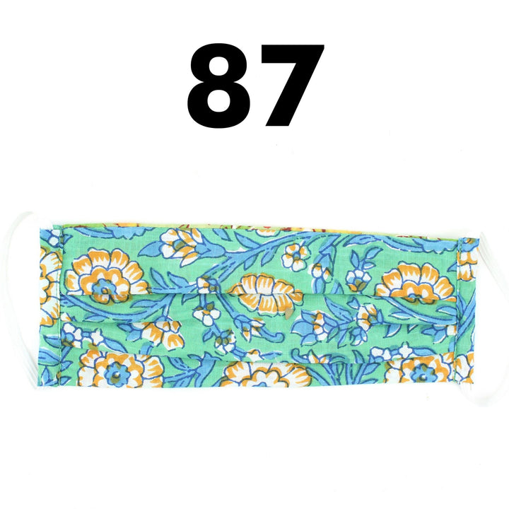 100% Cotton Handmade Pleated Face-Mask