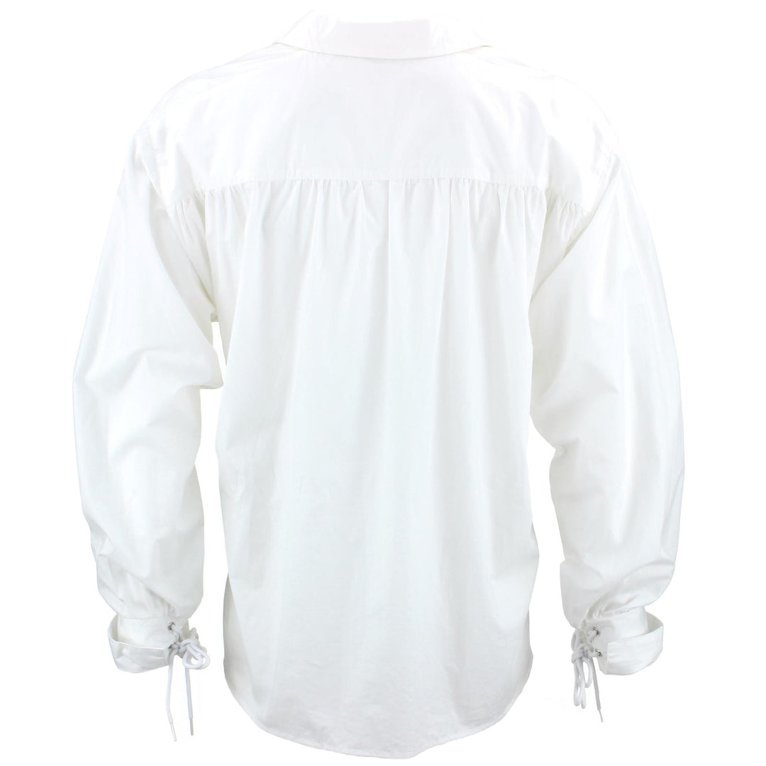 Long Sleeve Cotton Pirate Shirt - White