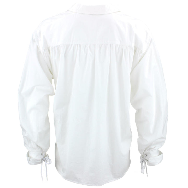 Long Sleeve Cotton Pirate Shirt - White