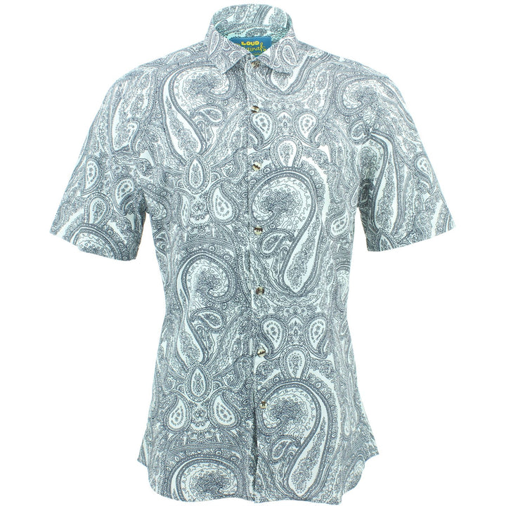 Slim Fit Short Sleeve Shirt - Paisley