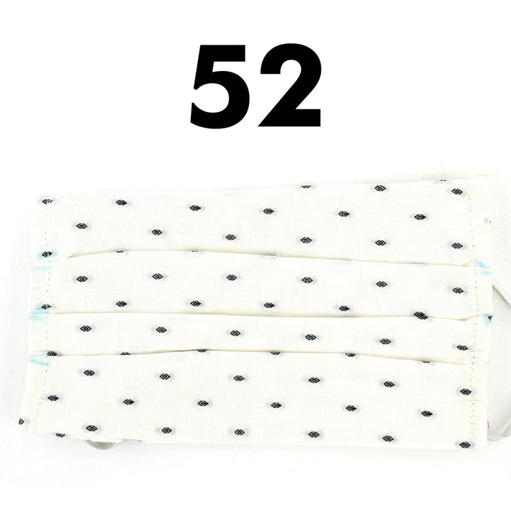 100% Cotton Handmade Pleated Face-Mask