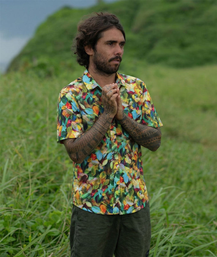 Regular Fit Short Sleeve Shirt - Forest Floor