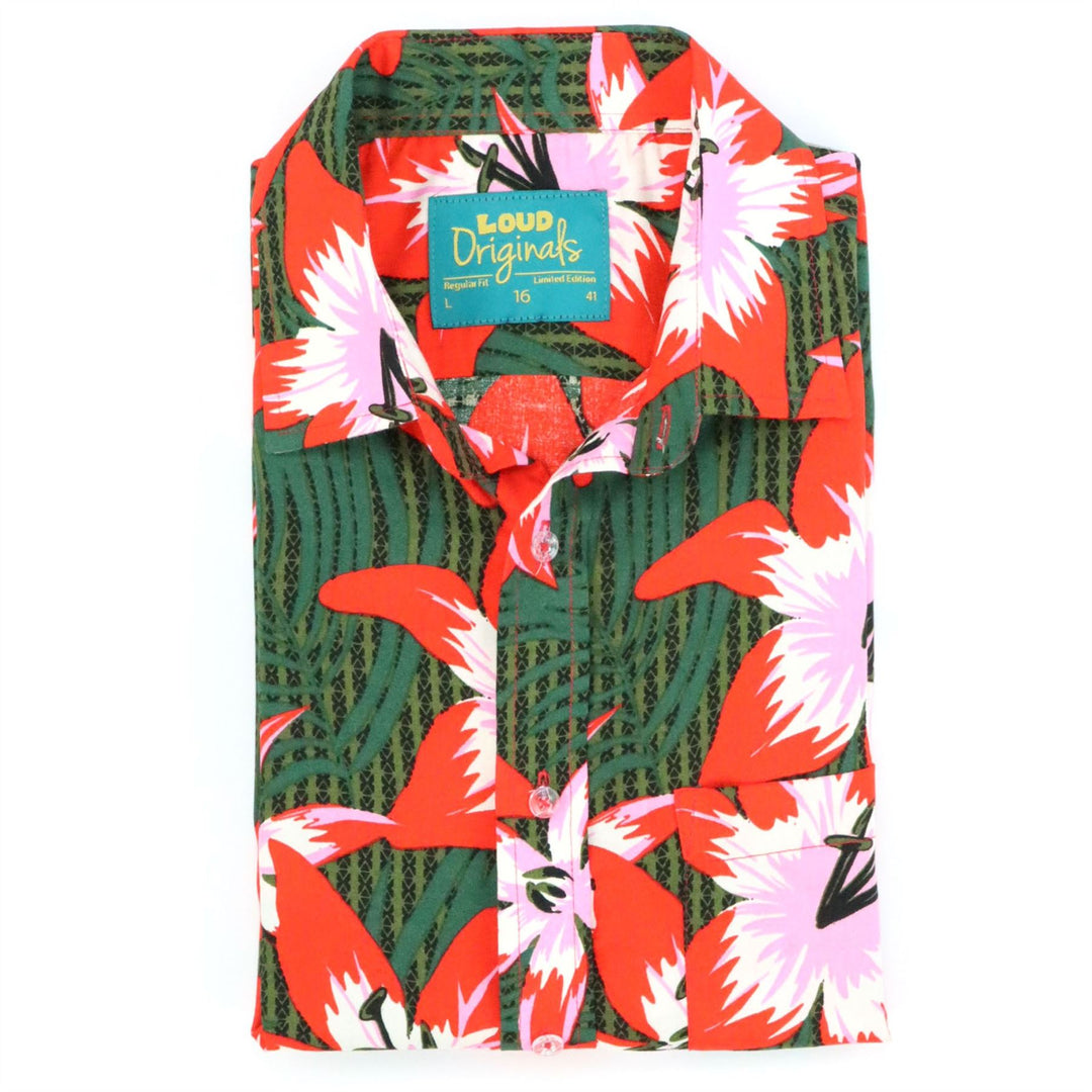 Regular Fit Short Sleeve Shirt - Jungle Lily