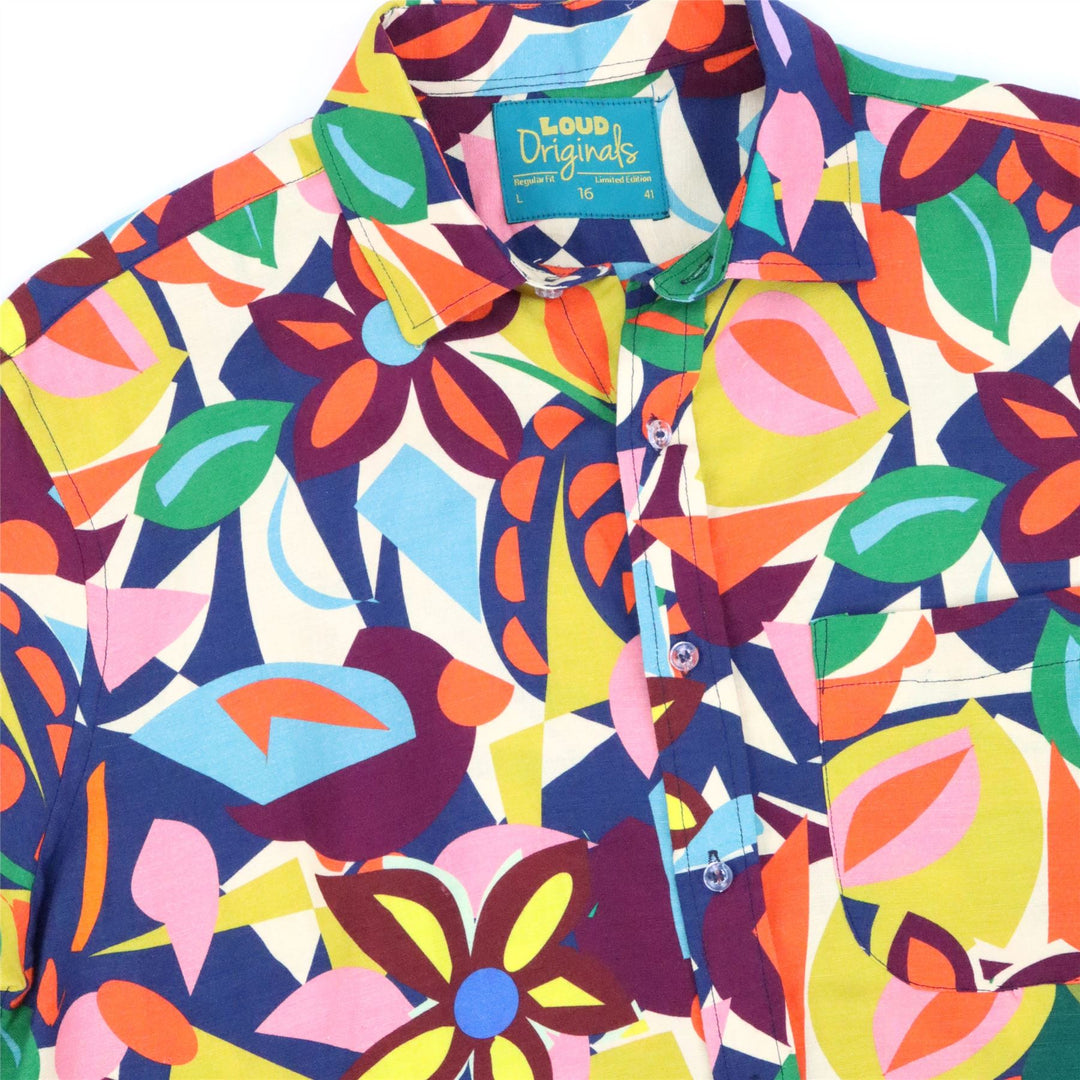 Regular Fit Short Sleeve Shirt - Pop Bloom