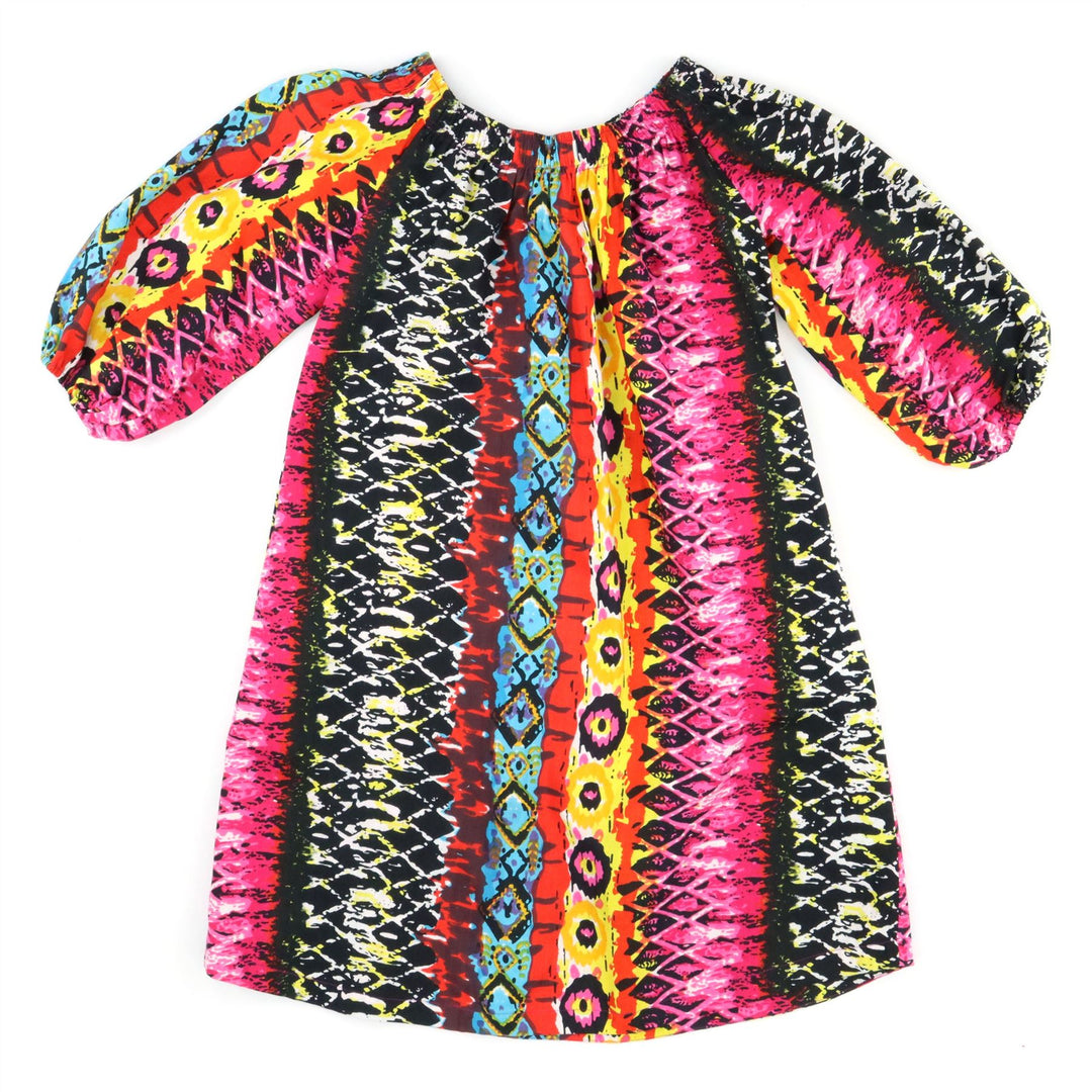 Off The Shoulder Dress - Psychedelic Snakeskin