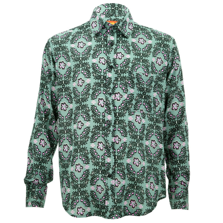 Regular Fit Long Sleeve Shirt - Floral Ring