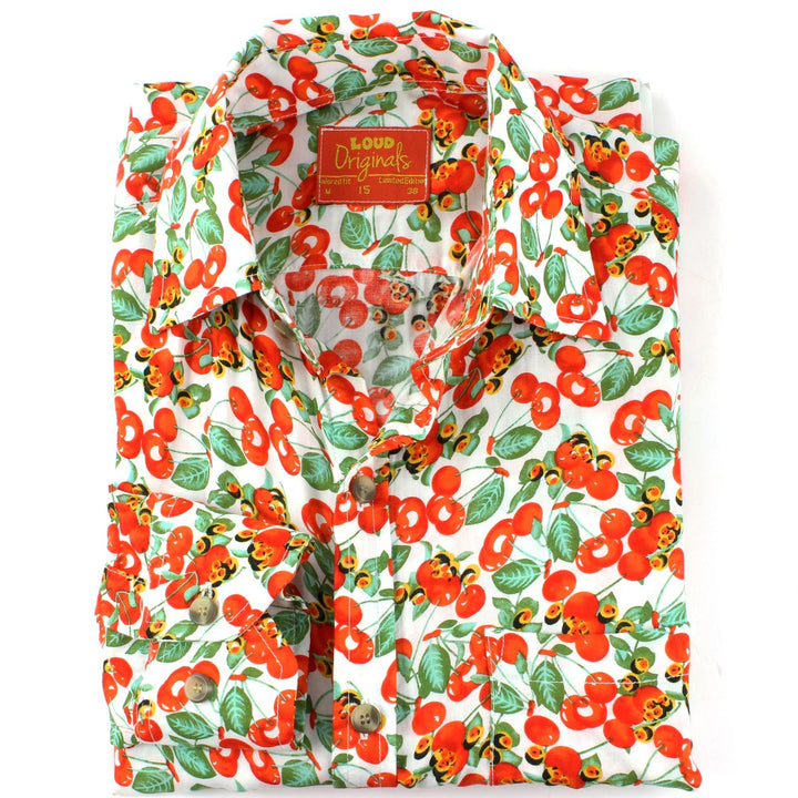 Tailored Fit Long Sleeve Shirt - Orange Berries