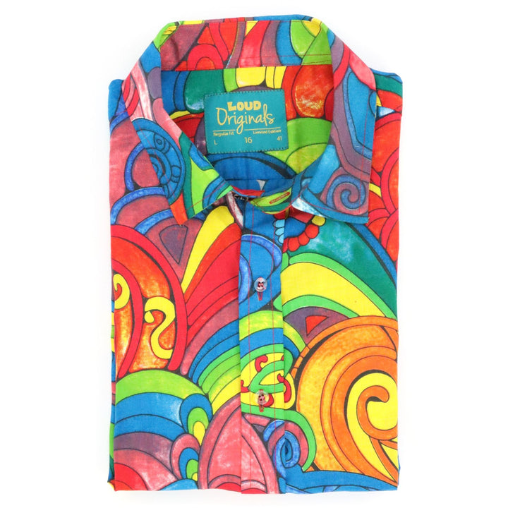 Regular Fit Short Sleeve Shirt - Acid Garden