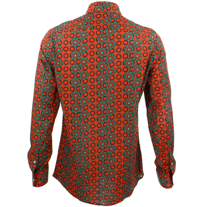 Tailored Fit Long Sleeve Shirt - Poppy Dots