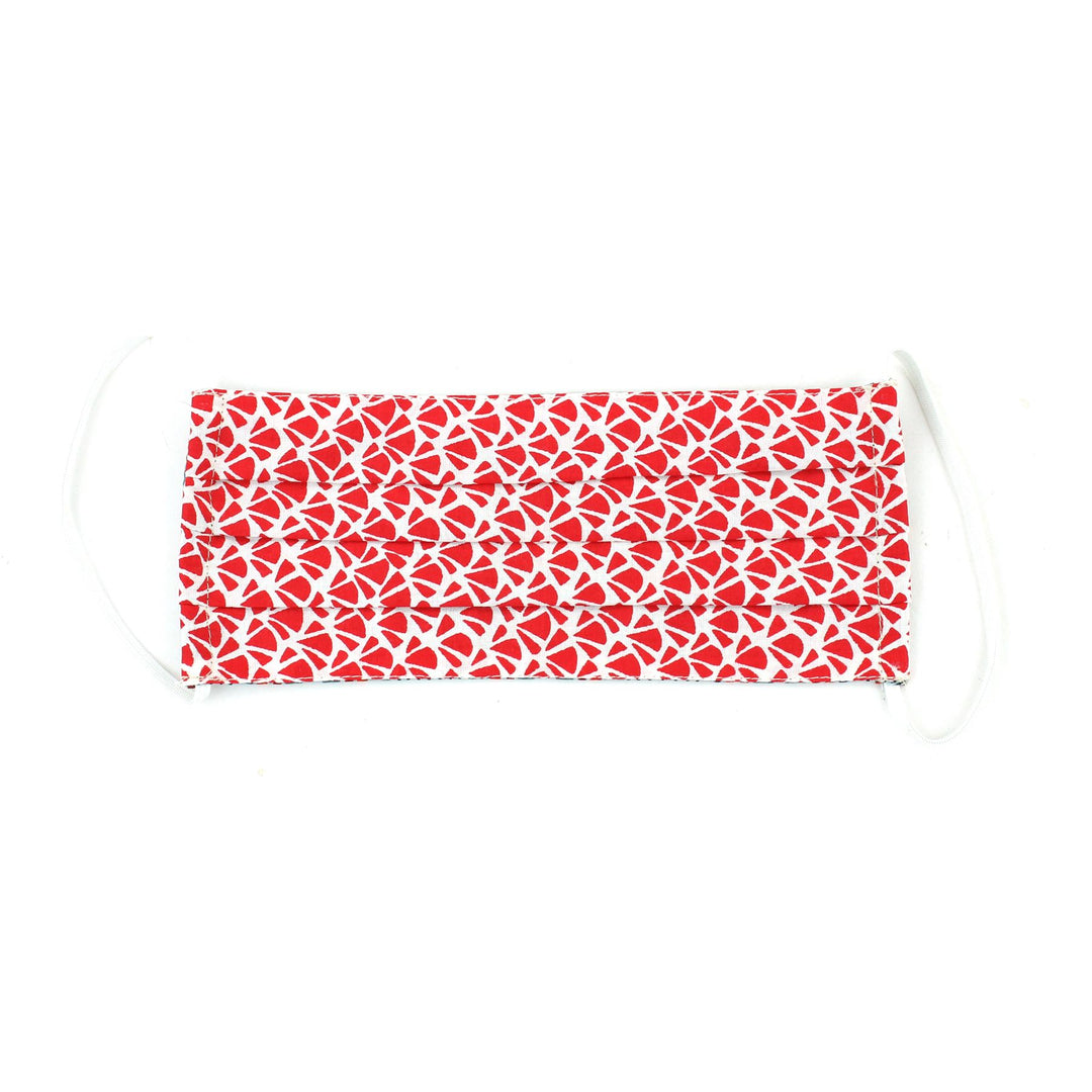 100% Cotton Handmade Pleated Face-Mask