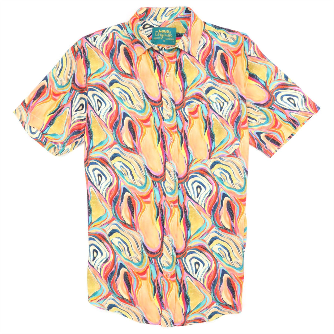 Regular Fit Short Sleeve Shirt - Psychedelic Liquid