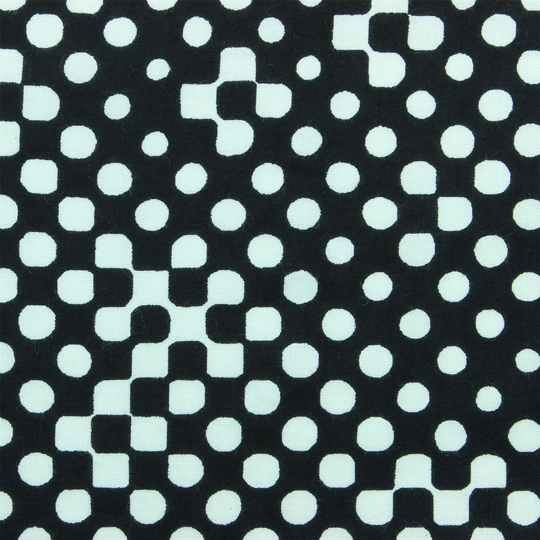 Regular Fit Long Sleeve Shirt - Black & White Shapes